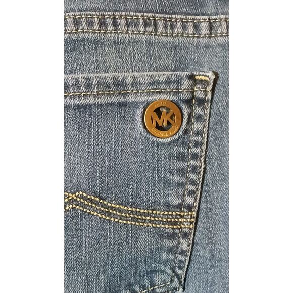 Michael Kors Women's Blue Mid-Rise Skinny Jeans Size 8 - Picture 5 of 14